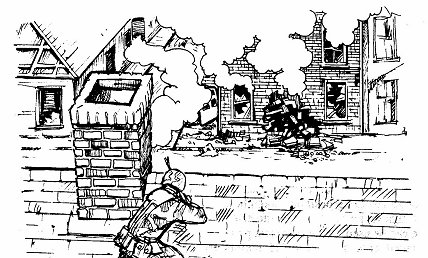 Figure 7-6. Firing over rooftops.