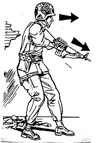 Figure 7-35. Weapon held at the low ready.